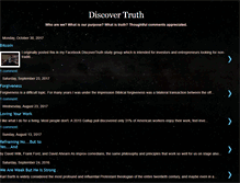 Tablet Screenshot of discovertruth.com